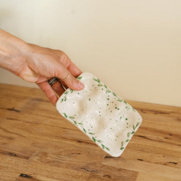 Spring Leaf Half Dozen Egg Tray