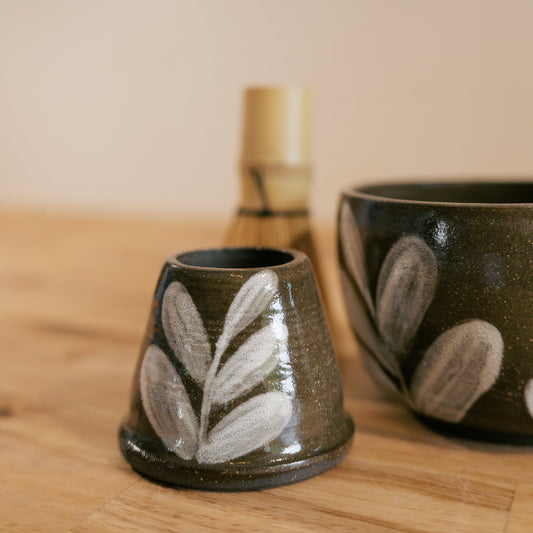 Brown and White Matcha Set