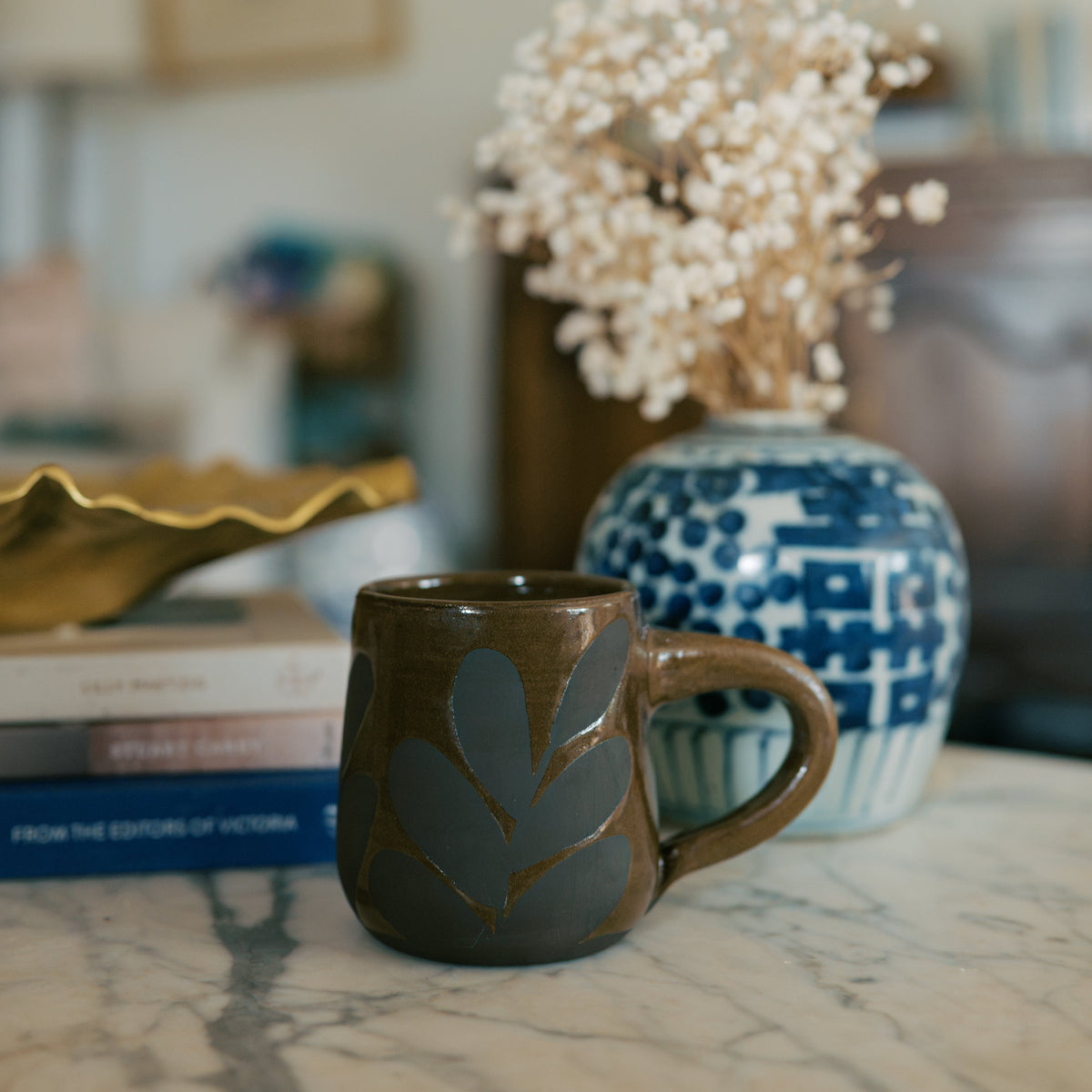 Brown Leaf Mug