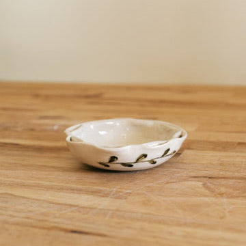 Brown Leaf Ring Dish
