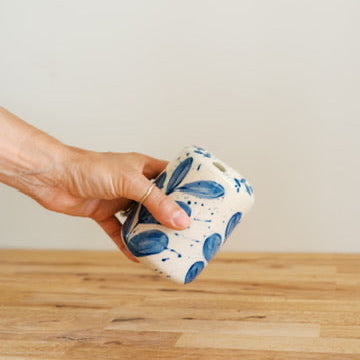 Splatter Blue Leaf Travel