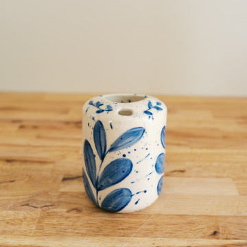 Splatter Blue Leaf Travel