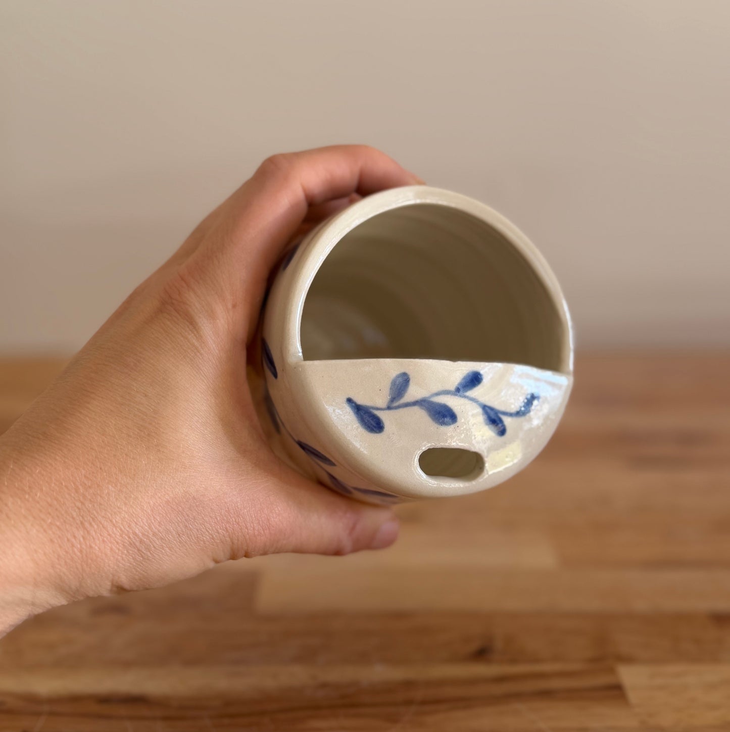 Blue Leaf Travel Cup