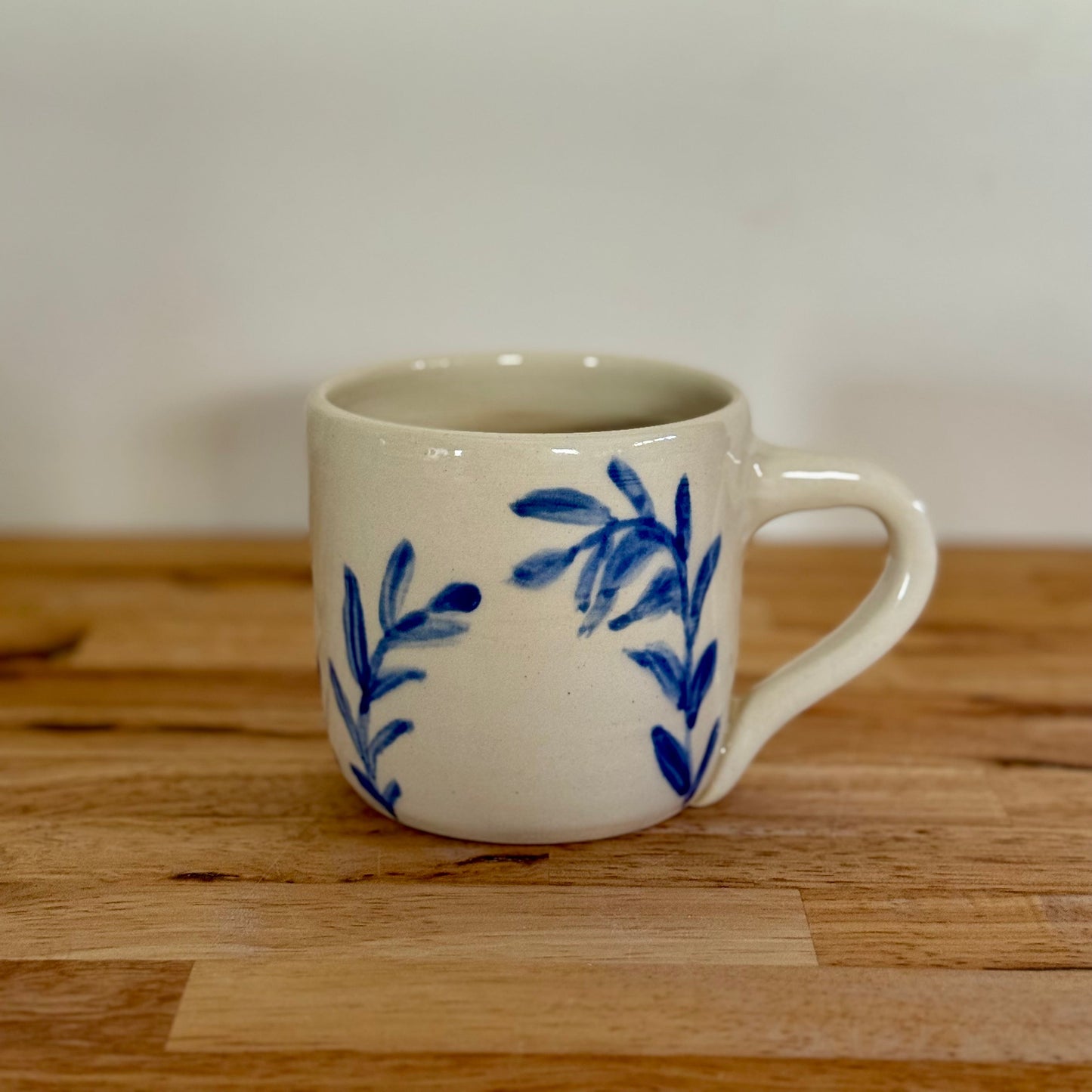 Blue Leaf Mug