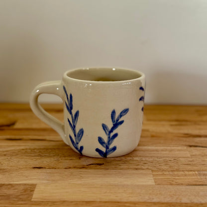 Blue Leaf Mug