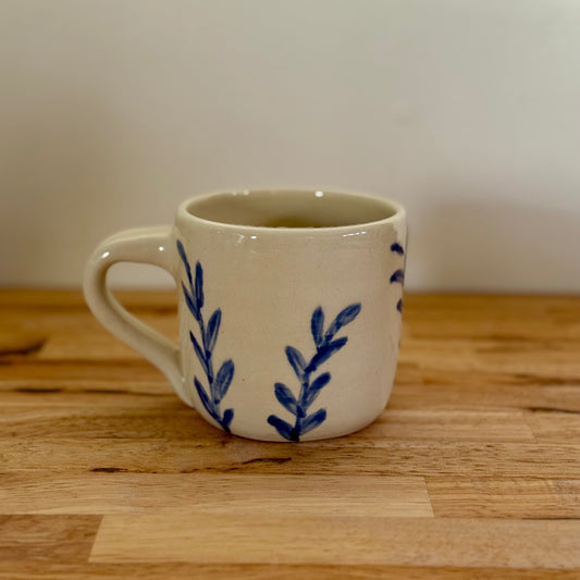 Blue Leaf Mug
