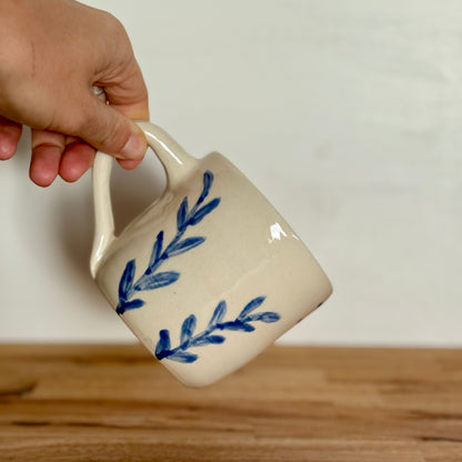 Blue Leaf Mug