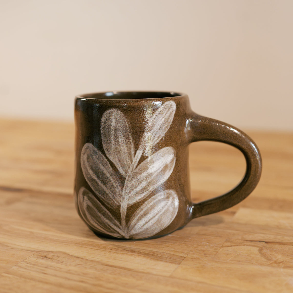 Brown and White Mug
