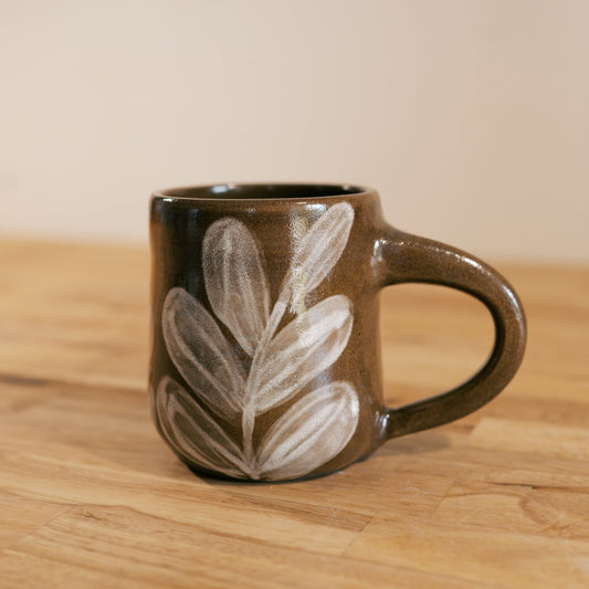 Brown and White Mug