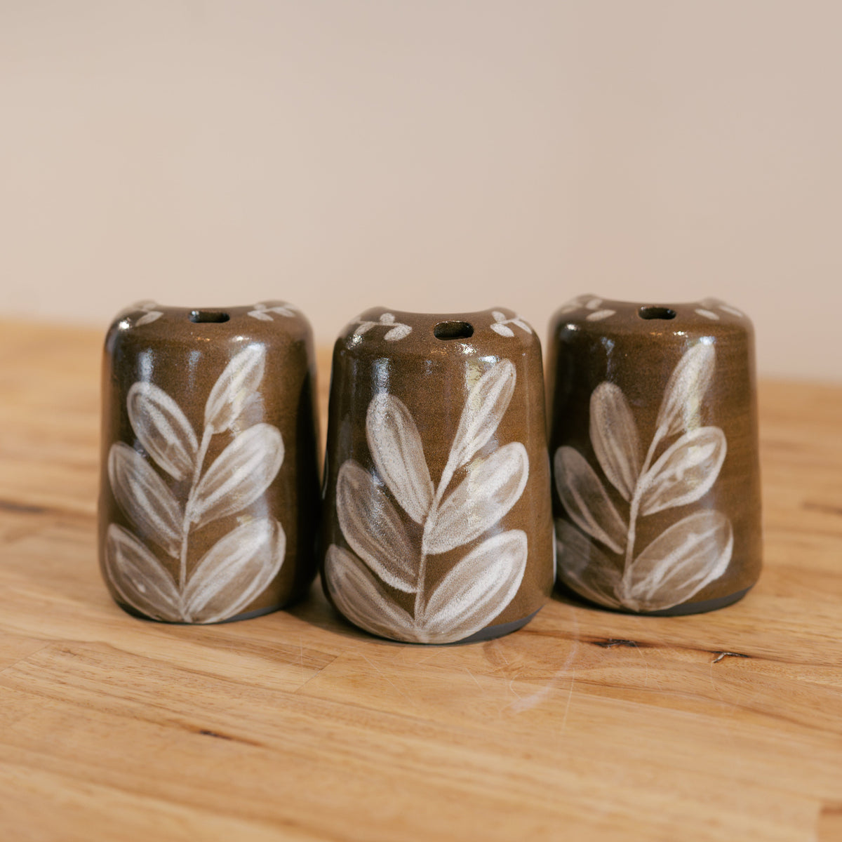 Brown and White Travel Mug