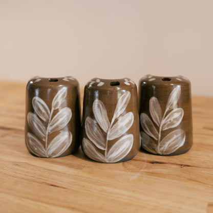 Brown and White Travel Mug