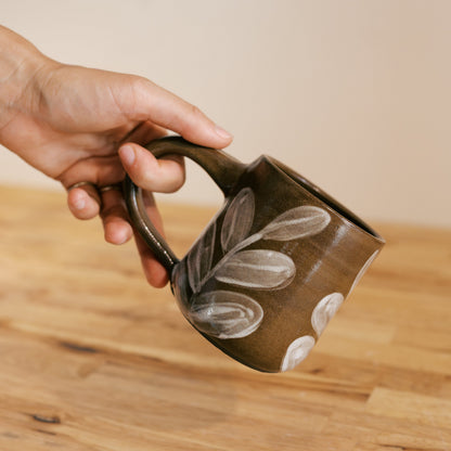Brown and White Mug