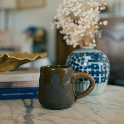 Brown Leaf Mug