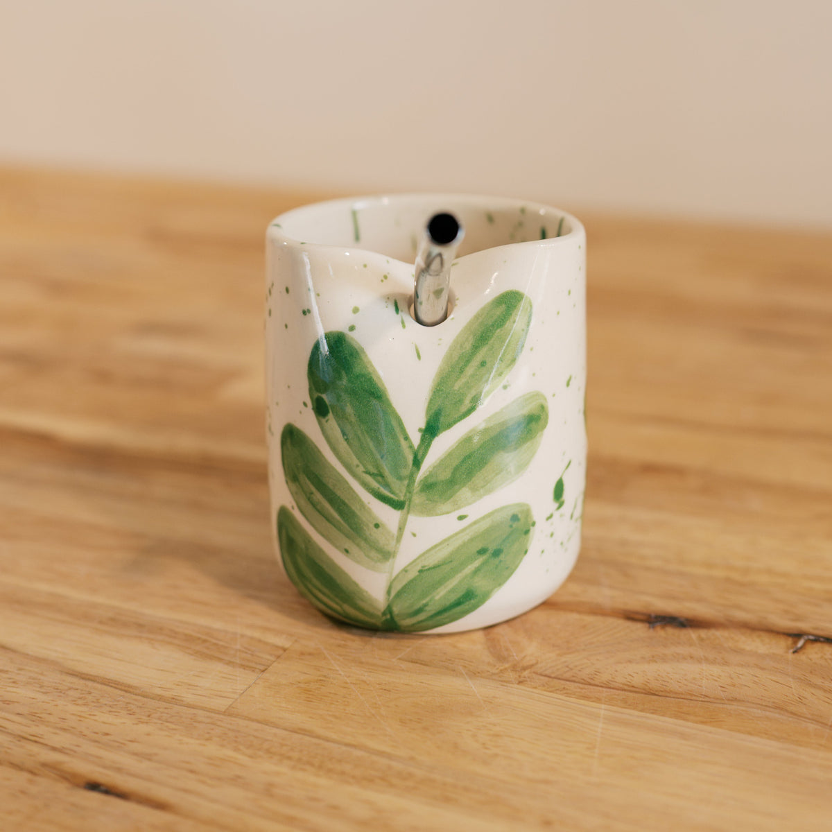 Green Leaf Straw Cup
