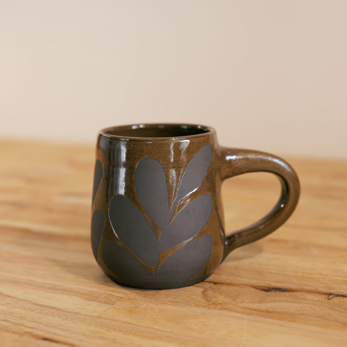 Brown Leaf Mug