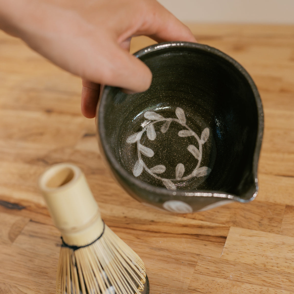 Brown and White Matcha Set