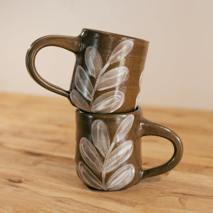 Brown and White Mug