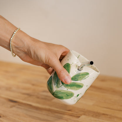 Green Leaf Straw Cup